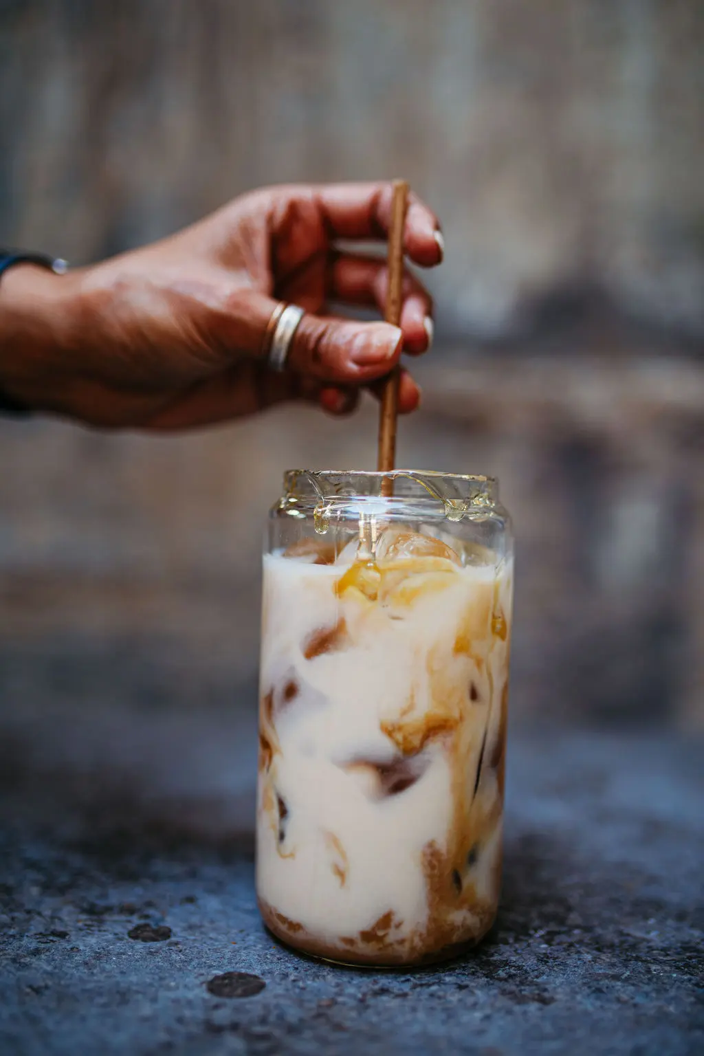An iced house drink served at Café Paper Hill
