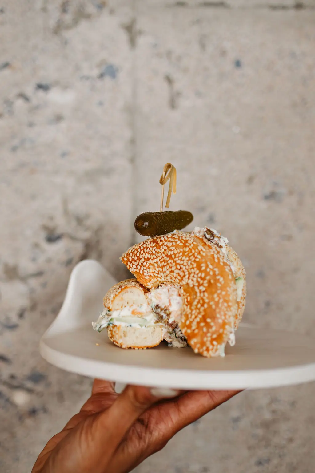 A plated dish from the Café Paper Hill kitchen